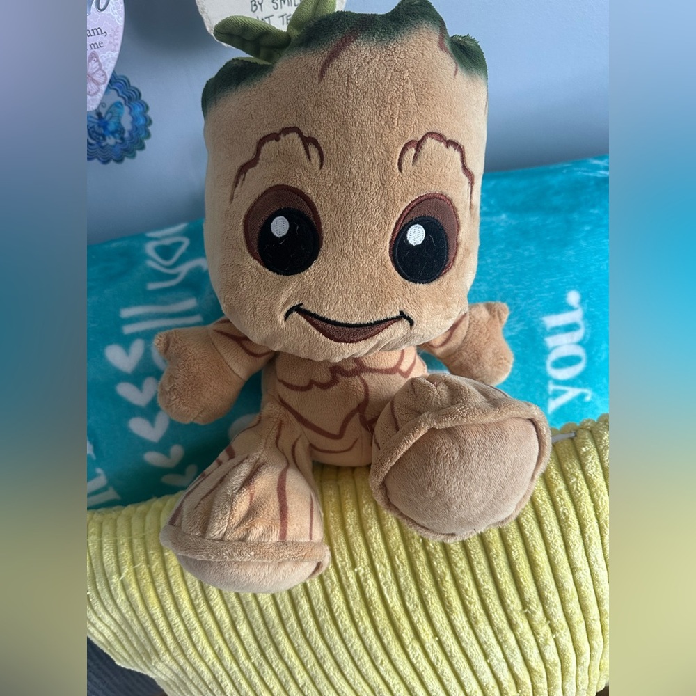 Plush Toy with Brown and Black Accents